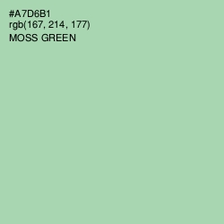 #A7D6B1 - Moss Green Color Image